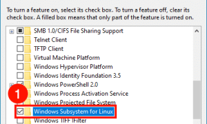 Как включить подсистему Windows для Linux на вашем компьютере