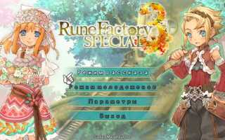 Rune Factory 3 Special: Полное руководство по подаркам для отношений и взаимодействия с персонажами